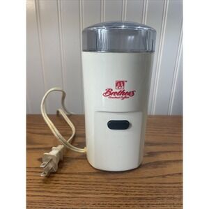 Vintage Brothers Gourmet Coffees Electric Coffee Bean Grinder Chopper MC 33419